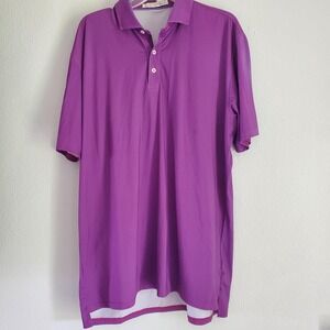 Holderness & Bourne Polo Shirt Mens XL Malibu Cobalt The Byrd Golf Tailored Fit‎